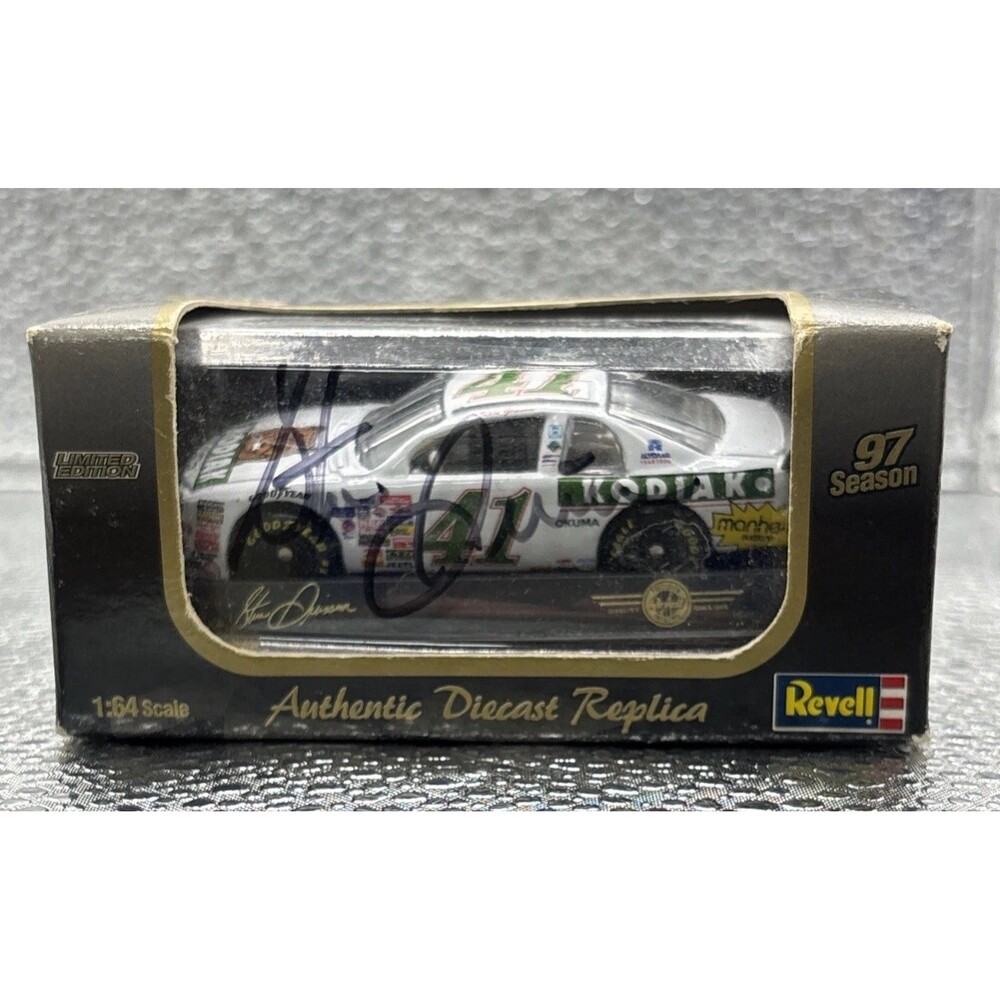 Signed Steve Grissom #41 Kodiak 1997 Revell 1:64 NASCAR Diecast